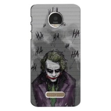 Чохли з картинкою Джокера на Motorola Moto Z Play – Joker клоун