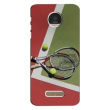 Чохли з прінтом Спортивна тематика для Motorola Moto Z Play – Ракетки теніс