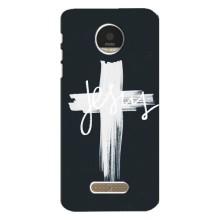 Чехол для Motorola MOTO Z Play (AlphaPrint) - (Христианские) (Иисус)