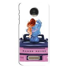 Чехол с печатью для Motorola MOTO Z Play - (Мода) (AlphaPrint) (На машине)