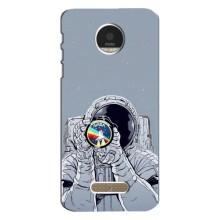 Чехол NASA для Motorola MOTO Z Play (AlphaPrint) (Космонавт фото)