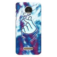 Чохол з принтом для Motorola MOTO Z Play (AlphaPrint - Знак сердечка)