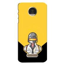 Чехол PUBG для Мото З Плей (AlphaPrint) (Пабг в шлеме)