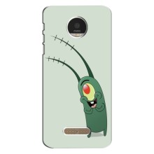 Чехол с картинкой "Одноглазый Планктон" на Motorola Moto Z Play (Милый Планктон)