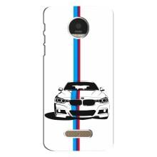 Чехол для Мото З Плей - с принтом БМВ (AlphaPrint) (Машина БМВ)