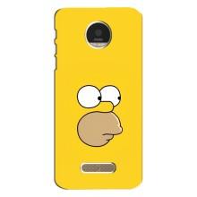 Чехол с Симпсонами для Motorola MOTO Z Play (VPrint) (Гомер)