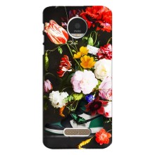 Бренднові Чохли для Motorola MOTO Z - (PREMIUMPrint) (Nike цветы)