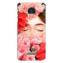Чехлы (ART) Цветы на Motorola MOTO Z (VPrint) – Глаза в цветах