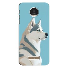 Чохол з Хаскі Motorola Moto Z - (AlphaPrint) (Хаскі арт)