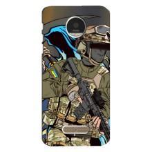 Чехлы с картинкой ЗСУ для Motorola MOTO Z (AlphaPrint) – Воїн ЗСУ