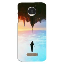 Чохол з людиною павуком для Motorola MOTO Z - (AlphaPrint) (Людина павук)