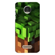 Чехол Майнкрафт на Motorola MOTO Z (AlphaPrint) Minecraft (текстура Майнкрафт)