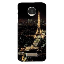 Чохол Ейфелева Вежа Motorola MOTO Z - (AlphaPrint) (Нічний Париж)