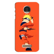 Чехлы с принтом Наруто на Motorola MOTO Z (Силуэт Наруто)