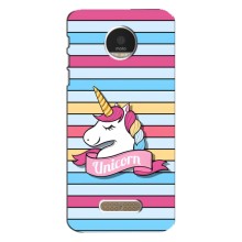 Чехол для Мото Зет - (Единорожки - Новинки) (AlphaPrint) (Unicorn)