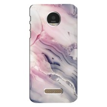 Мраморный чехол на Motorola MOTO Z (VPrint) (Пурпурный Мрамор)