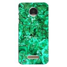 Мраморный чехол на Motorola MOTO Z (VPrint) (Салатный Мрамор)