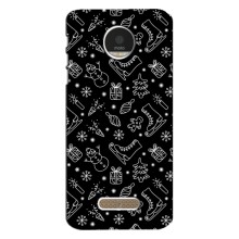 Новорічні, Святкові Чохли для Motorola MOTO Z - 2024 год (Новорічний фон)