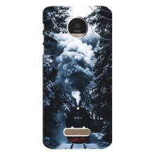Новорічні, Святкові Чохли для Motorola MOTO Z - 2024 год (Зимовий потяг)
