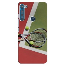 Чехлы с принтом Спортивная тематика для Motorola One Fusion Plus (Ракетки теннис)