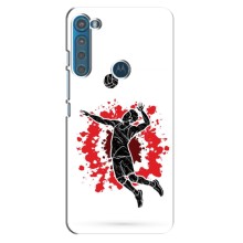 Чехлы с принтом Спортивная тематика для Motorola One Fusion Plus – Волейболист