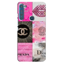 Чехол (Dior, Prada, YSL, Chanel) для Motorola One Fusion Plus (Модница)