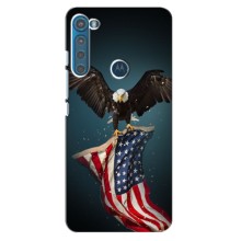 Чохол Прапор USA для Motorola One Fusion Plus – Орел і прапор