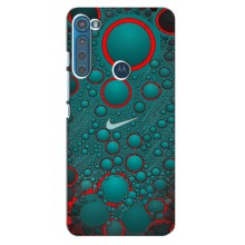 Силиконовый Чехол на Motorola One Fusion Plus с картинкой Nike (Найк зеленый)