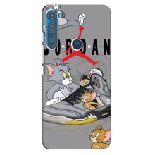 Силиконовый Чехол Nike Air Jordan на Мото Фюжен Плю (Air Jordan)