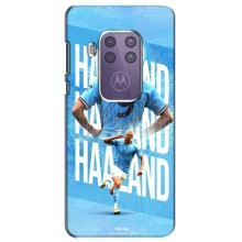 Чехлы с принтом для Motorola One Macro Футболист – Erling Haaland