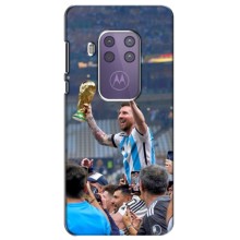 Чехлы Лео Месси Аргентина для Motorola One Marco (Месси король)
