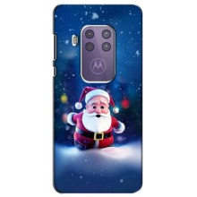 Чехлы на Новый Год Motorola One Macro – Маленький Дед Мороз