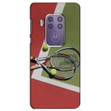 Чехлы с принтом Спортивная тематика для Motorola One Marco (Ракетки теннис)