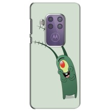 Чехол с картинкой "Одноглазый Планктон" на Motorola One Marco (Милый Планктон)