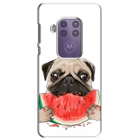 Чехол (ТПУ) Милые собачки для Motorola One Marco – Смешной Мопс