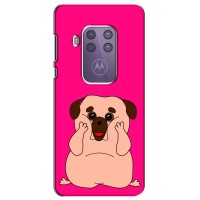 Чехол (ТПУ) Милые собачки для Motorola One Marco – Веселый Мопсик