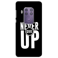 Силіконовый Чохол на Motorola One Macro з картинкою НАЙК – Never Give UP
