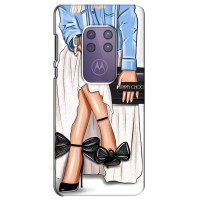 Силиконовый Чехол на Motorola One Marco с картинкой Стильных Девушек (Мода)