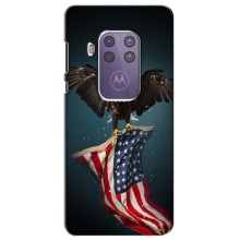 Чехол Флаг USA для Motorola One Pro – Орел и флаг