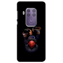 Чехол с Обезьянами Motorola One Pro - (AlphaPrint)