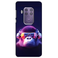 Чехол с Обезьянами Motorola One Pro - (AlphaPrint) (Стильная обезьяна)