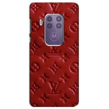 Текстурный Чехол Louis Vuitton для Мото ван Про (Красный ЛВ)