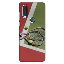 Чехлы с принтом Спортивная тематика для Motorola One Vision – Ракетки теннис