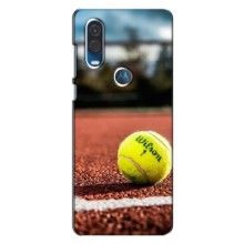 Чехлы с принтом Спортивная тематика для Motorola One Vision – Теннисный корт
