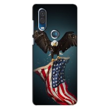 Чехол Флаг USA для Motorola One Vision – Орел и флаг