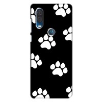 Бампер для Motorola One Vision з картинкою "Песики" – Сліди собак