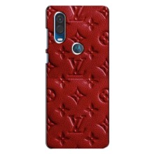 Текстурный Чехол Louis Vuitton для Мото ван Вижен – Красный ЛВ