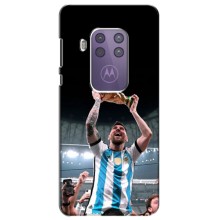 Чехлы Лео Месси Аргентина для Motorola One Zoom (Счастливый Месси)
