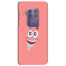 Чехлы с Патриком на Motorola One Zoom (Мордочка Патрика)