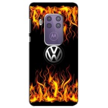 Чехол "Фольксваген" для Motorola One Zoom – Огненный Лого